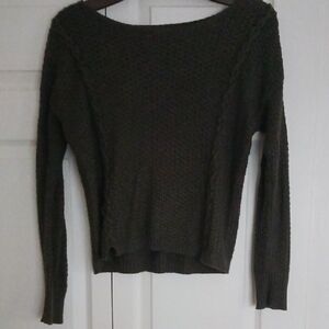American Eagle Outfitters Forest Green Crew Neck Sweater